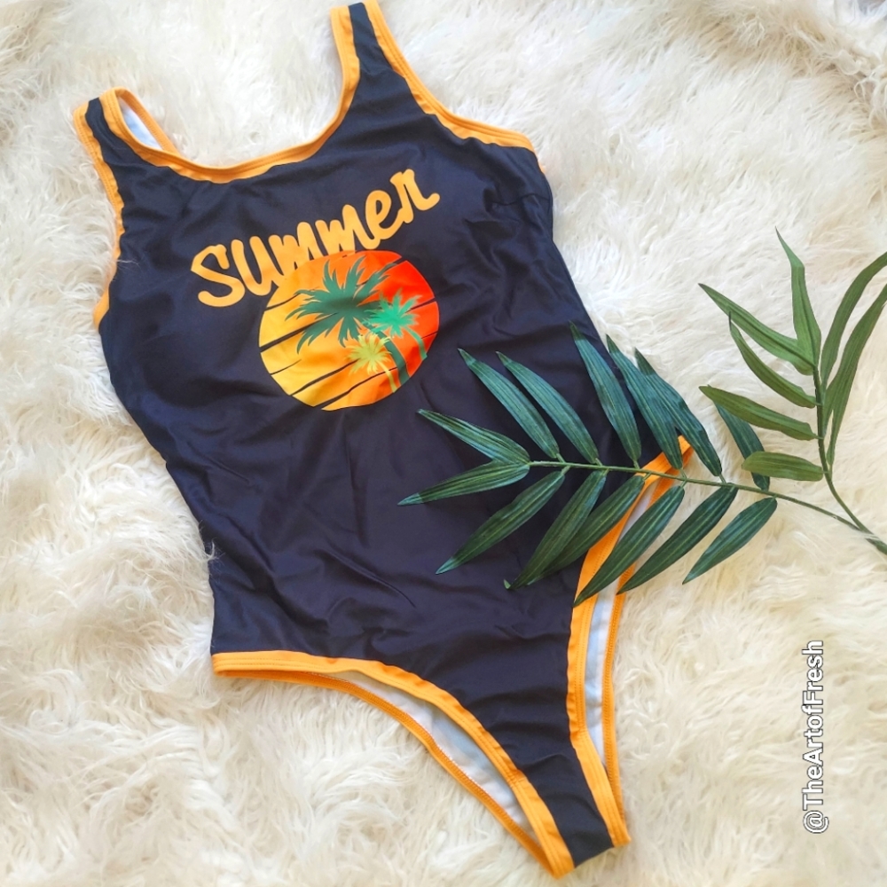 NWOT SHEIN Vacay one-piece Summer Swimsuit Size L - Picture 3 of 11